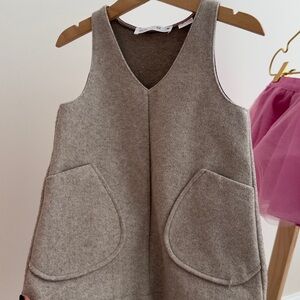 Zara Tan Wool Blend Dress